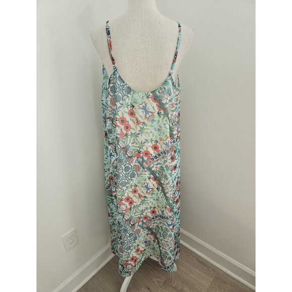 City Chic Fairy Floral Boho Whimsical Sleeveless V-Neck F Midi Green Dress 18 M - Picture 7 of 12